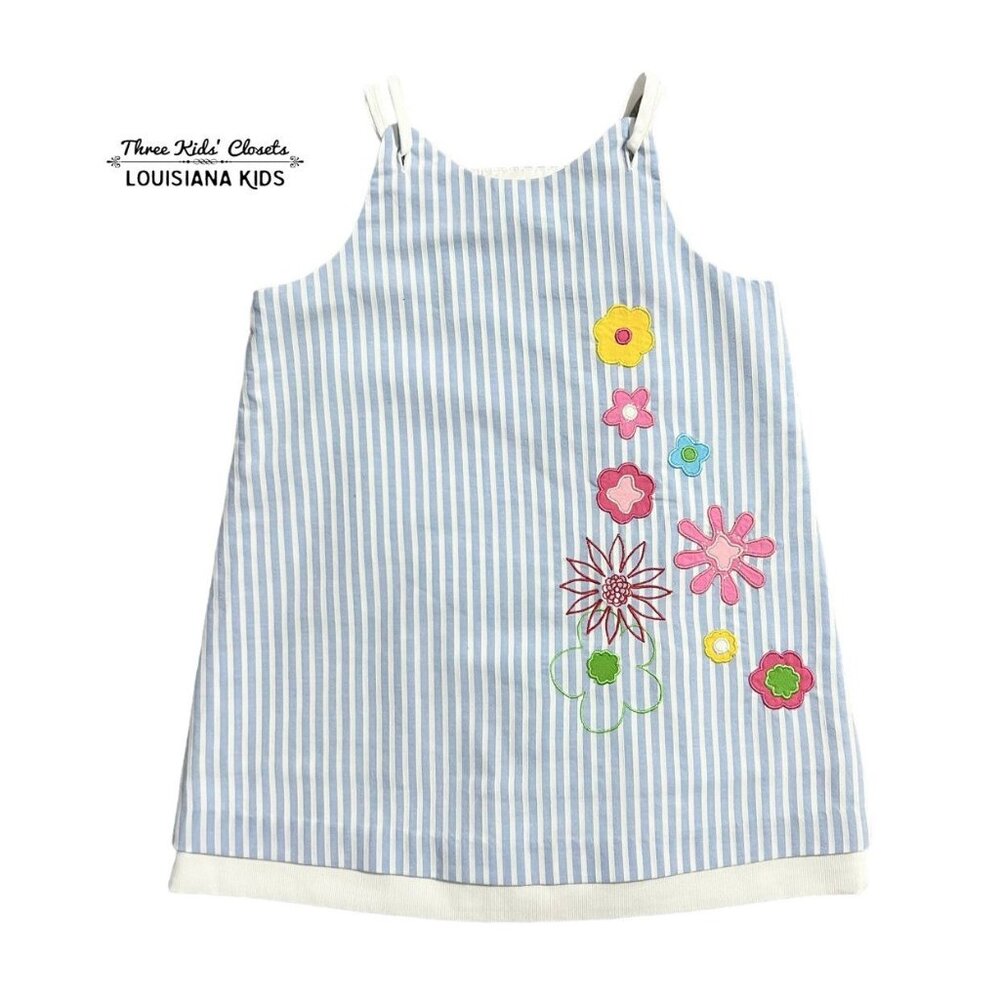Florence Eiseman Sz 4 Floral Appliqué Dress